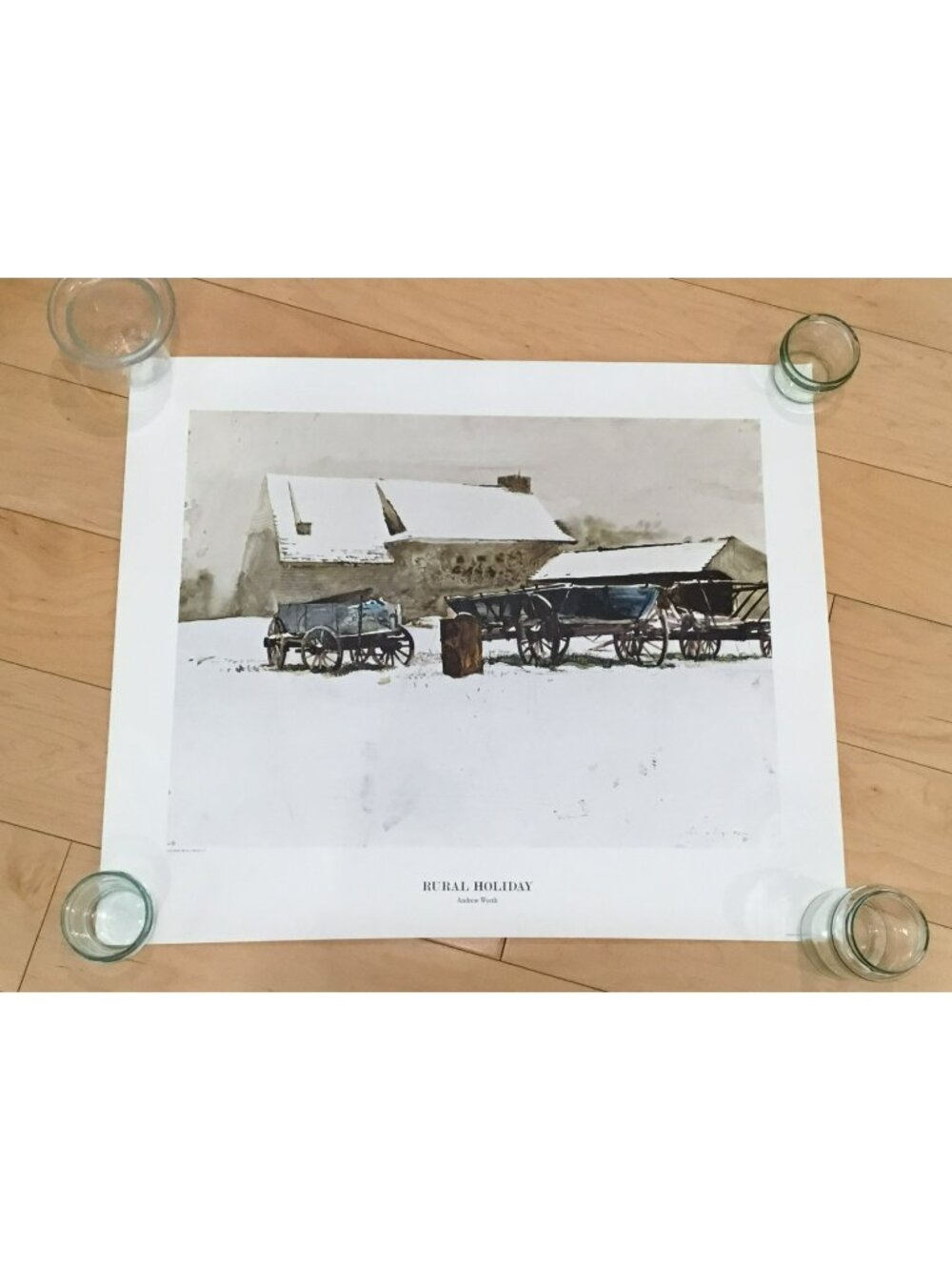 Andrew Wyeth American Heritage Triton Prints Rural Holiday 20x24" 1966